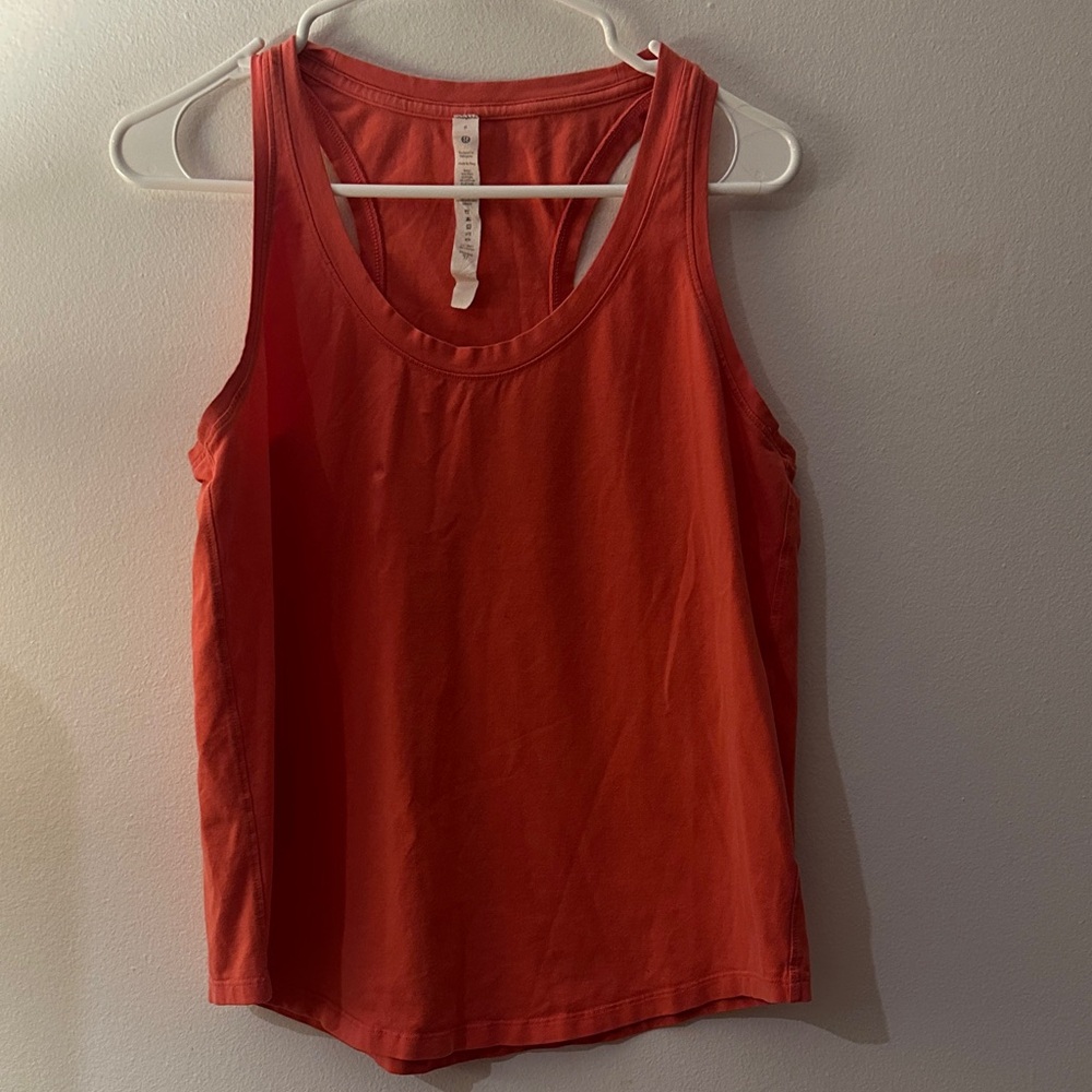 lululemon athletica Vibrant Orange Tank Top -Preloved